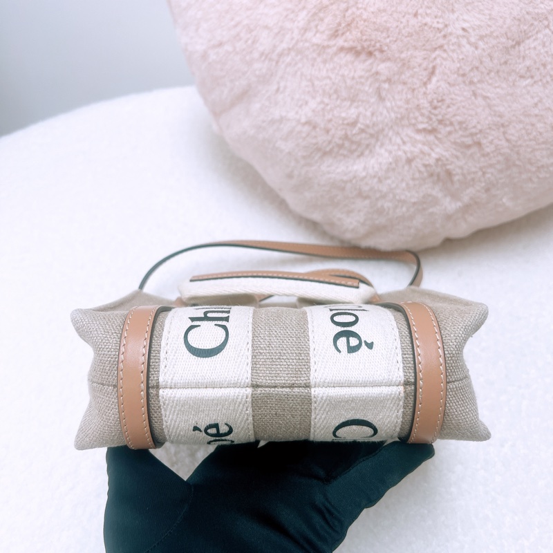 Chloe woody tote mini 淺棕色托特-10