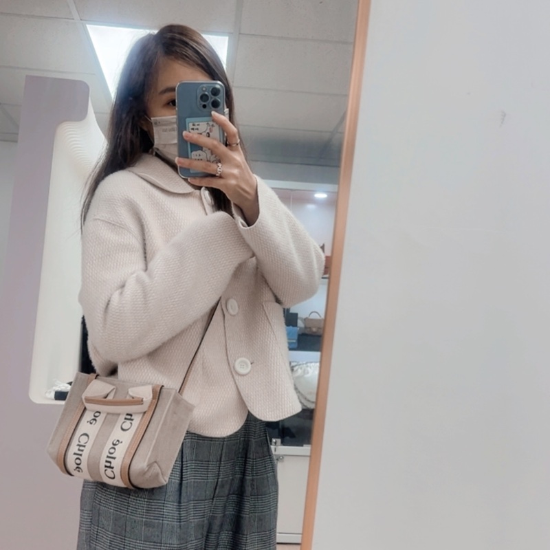 Chloe woody tote mini 淺棕色托特-13