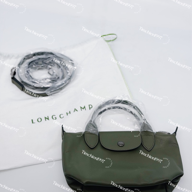 Longchamp LE PLIAGE XTRA 手提包 XS 冷杉綠色 - 皮革-4