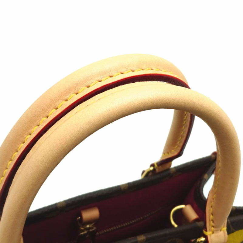 路易威登 On the Go PM 手提包，與草間彌生聯名款，M46380（已停產），Monogram 棕色-4