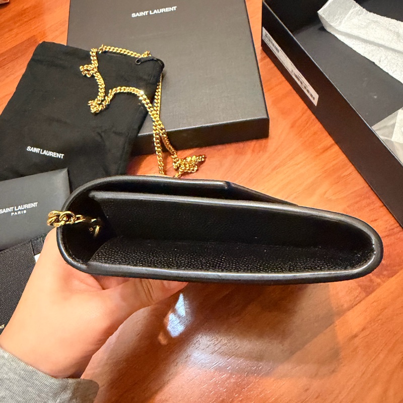 YSL 黑金鏈條包-7