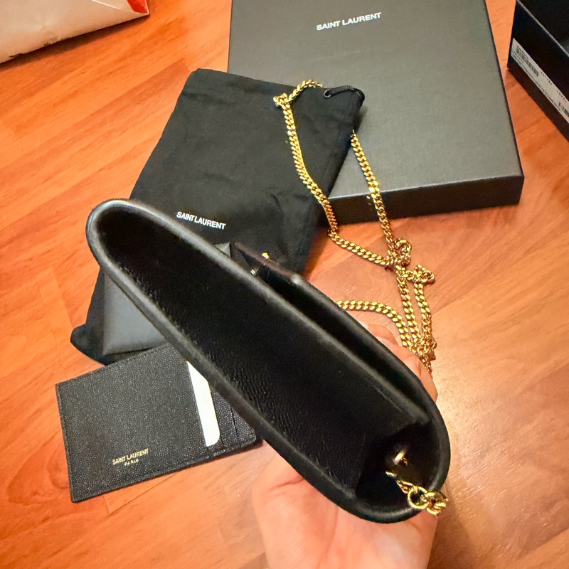 YSL 黑金鏈條包-8