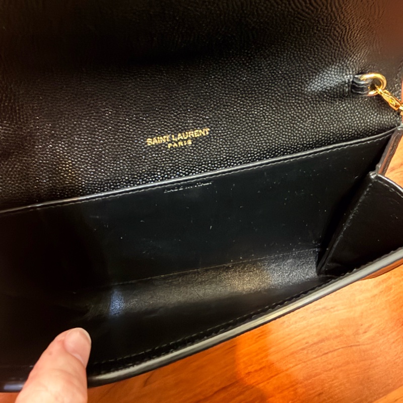 YSL 黑金鏈條包-9