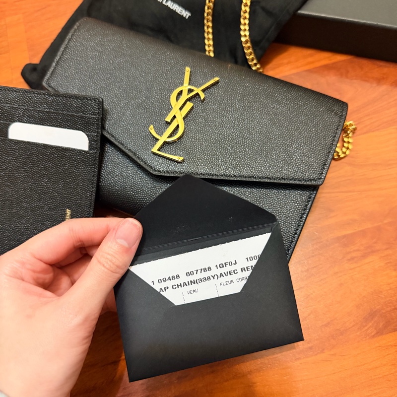 YSL 黑金鏈條包-14
