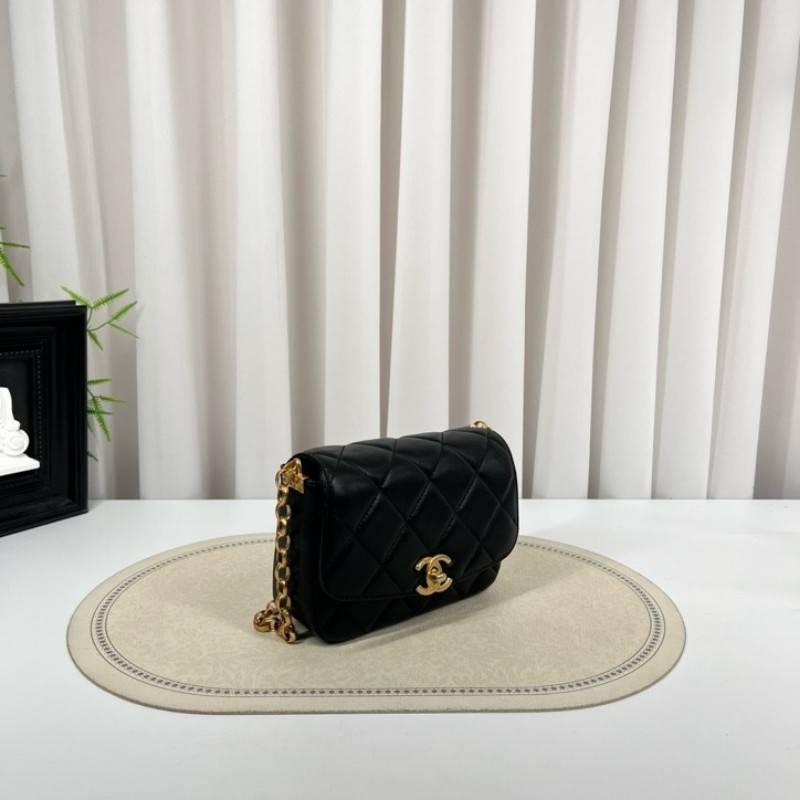 CHANEL香奈兒 20年全套 30開 黑金金幣鏤空鏈條 雕花金幣方胖子 紅色內裡 精緻高級有質感 百搭不挑人-2