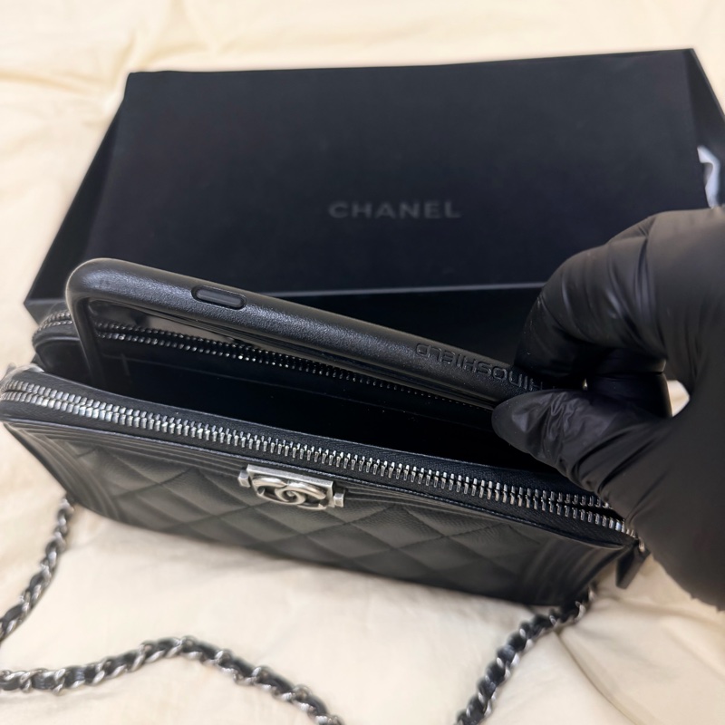 Chanel Boy （Wallet on Chain）WOC   香奈兒 手拿 斜背 長夾-2