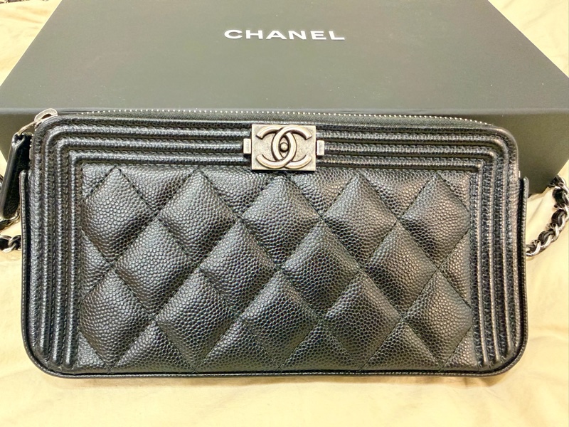 Chanel Boy （Wallet on Chain）WOC   香奈兒 手拿 斜背 長夾-3