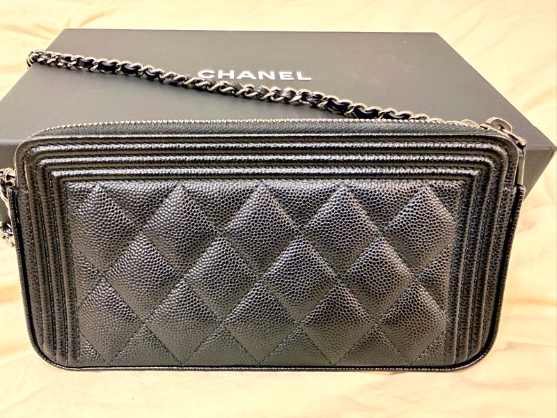 Chanel Boy （Wallet on Chain）WOC   香奈兒 手拿 斜背 長夾-4