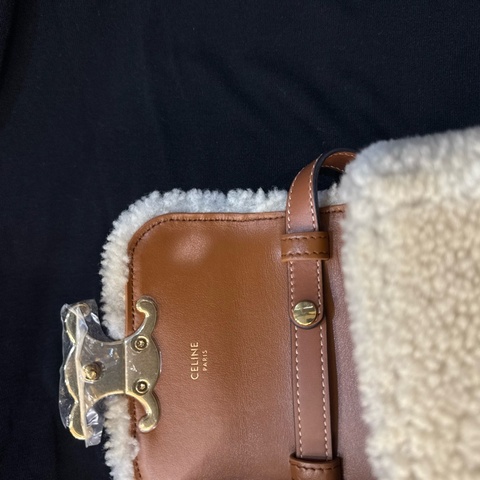 CELINE 迷你手袋 羊羔毛 熊寶寶 小廢包