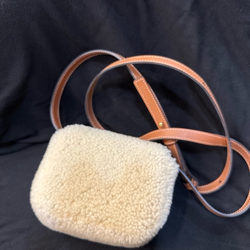 CELINE 迷你手袋 羊羔毛 熊寶寶 小廢包-7