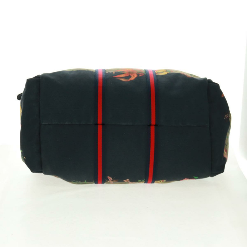 【日本直送】GUCCI Sherry Line Web Sherry Line Bag Canvas 2way Khaki 450983 Auth 164673V-4