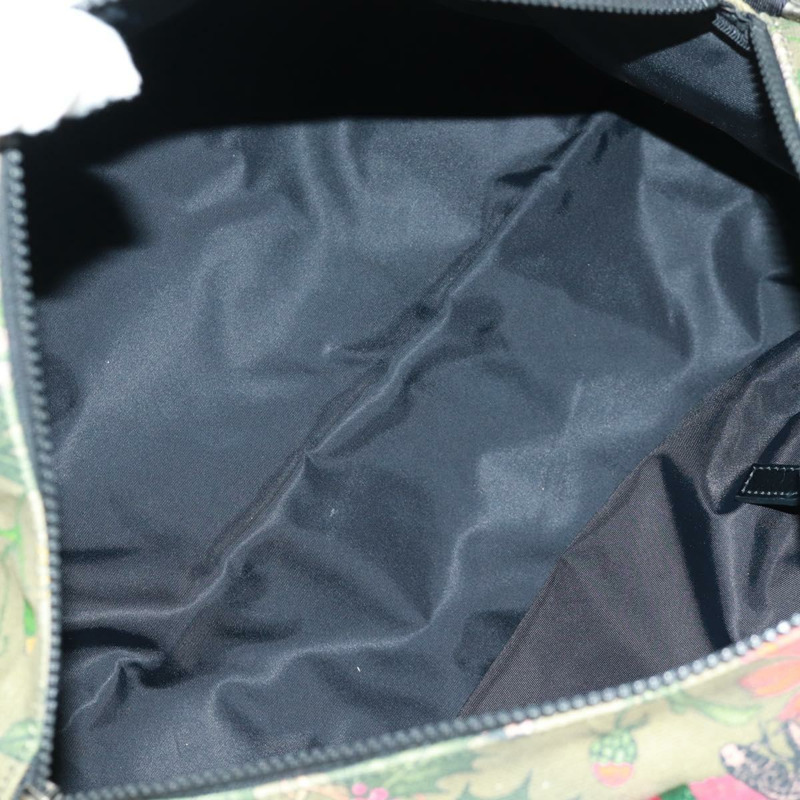 【日本直送】GUCCI Sherry Line Web Sherry Line Bag Canvas 2way Khaki 450983 Auth 164673V-10