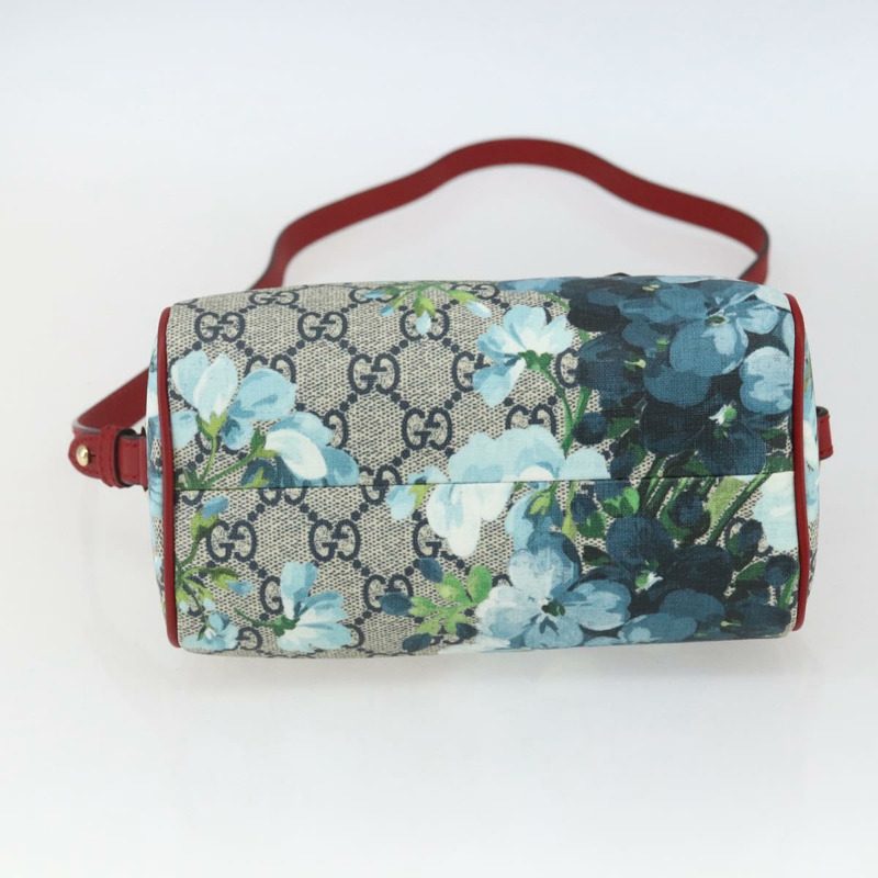 【日本直送】GUCCI GG Blooms迷你波士頓包 PVC 兩用紅海軍藍 432123 正品 ka1682SAM-4