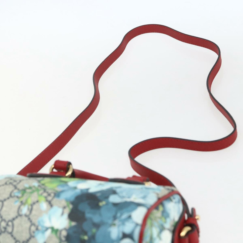 【日本直送】GUCCI GG Blooms迷你波士頓包 PVC 兩用紅海軍藍 432123 正品 ka1682SAM-14