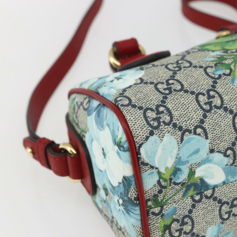 【日本直送】GUCCI GG Blooms迷你波士頓包 PVC 兩用紅海軍藍 432123 正品 ka1682SAM-15