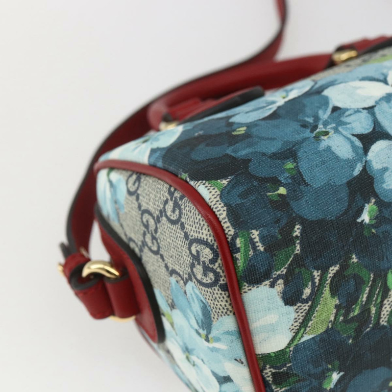 【日本直送】GUCCI GG Blooms迷你波士頓包 PVC 兩用紅海軍藍 432123 正品 ka1682SAM-17