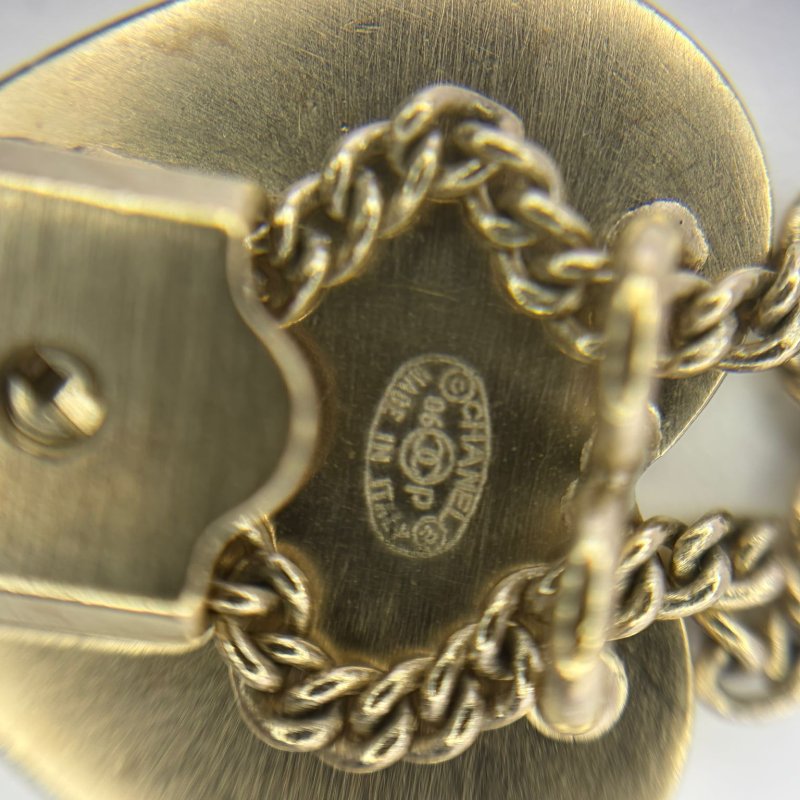 香奈兒 中古心形琺瑯項鍊-1