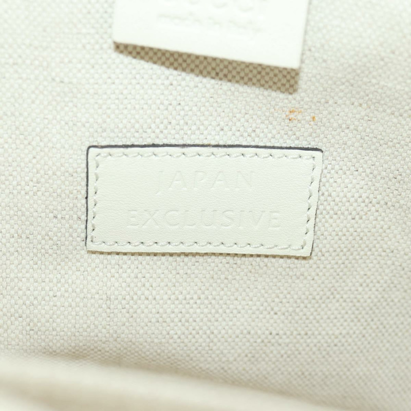 【日本直送】GUCCI 日本限量版托特包，皮革材質，白色金色，貨號 440055，正品 mr1909V-23