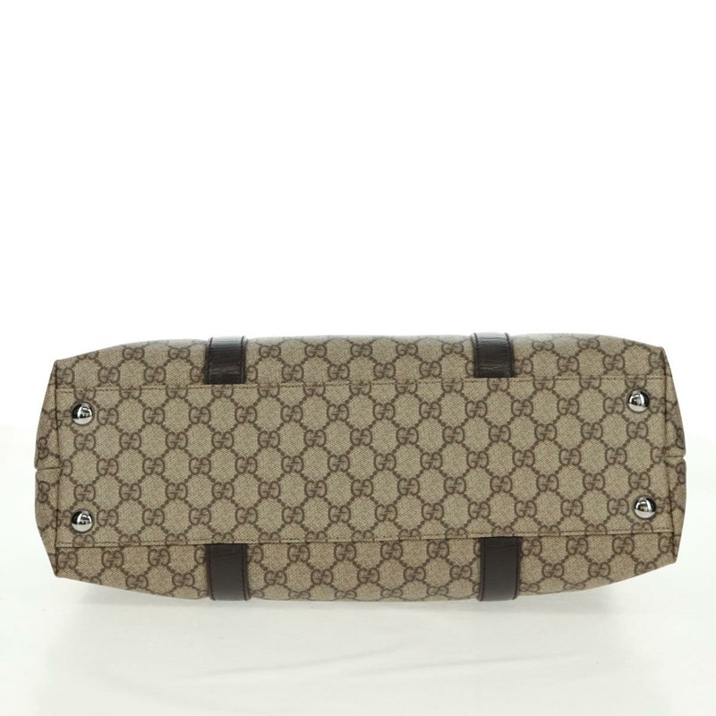 【日本直送】GUCCI GG Supreme 托特包 PVC 米色銀色 114288 正品 am10610V-4