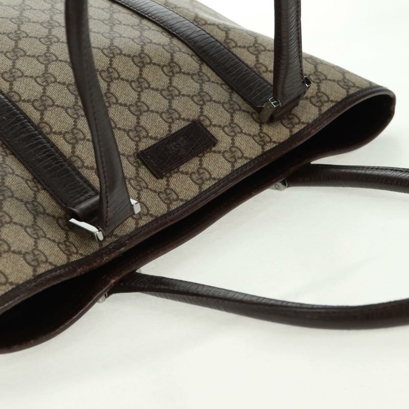【日本直送】GUCCI GG Supreme 托特包 PVC 米色銀色 114288 正品 am10610V-5