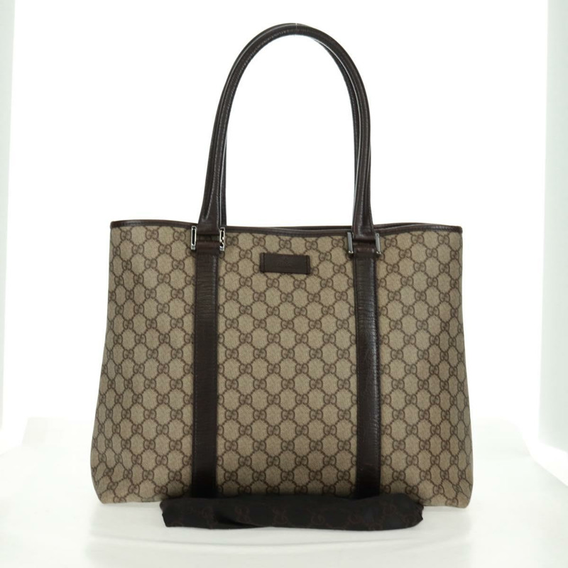 【日本直送】GUCCI GG Supreme 托特包 PVC 米色銀色 114288 正品 am10610V-11