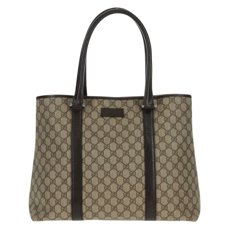 【日本直送】GUCCI GG Supreme 托特包 PVC 米色銀色 114288 正品 am10610V-12