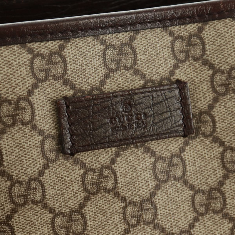 【日本直送】GUCCI GG Supreme 托特包 PVC 米色銀色 114288 正品 am10610V-19