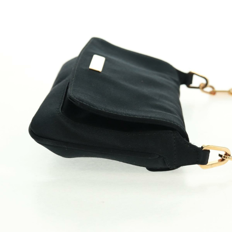 【日本直送】GUCCI 鏈條手提包 皮革 黑色 金色 007 1705 2033 Auth am10601V-3