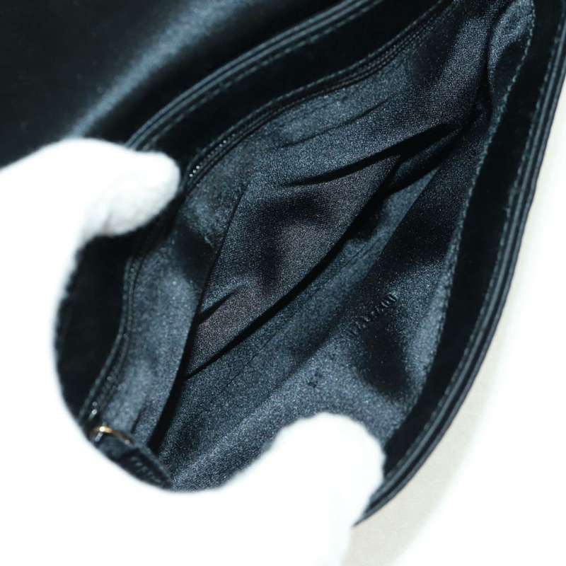 【日本直送】GUCCI 鏈條手提包 皮革 黑色 金色 007 1705 2033 Auth am10601V-9