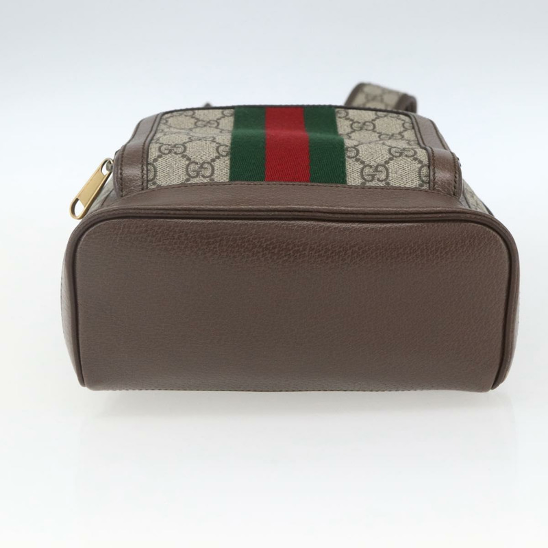 【日本直送】GUCCI GG Supreme GG Marmont Ophidia Web Sherry Line PVC 547965 Auth ka1641SAM-4