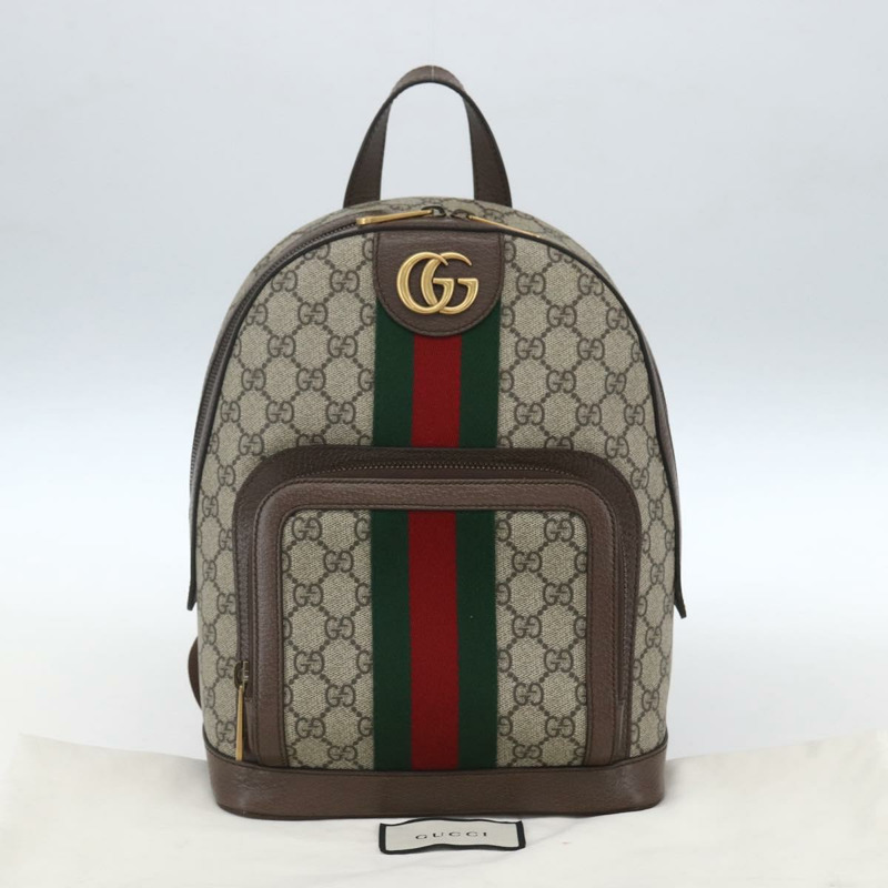 【日本直送】GUCCI GG Supreme GG Marmont Ophidia Web Sherry Line PVC 547965 Auth ka1641SAM-11