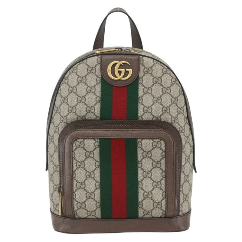 【日本直送】GUCCI GG Supreme GG Marmont Ophidia Web Sherry Line PVC 547965 Auth ka1641SAM-12