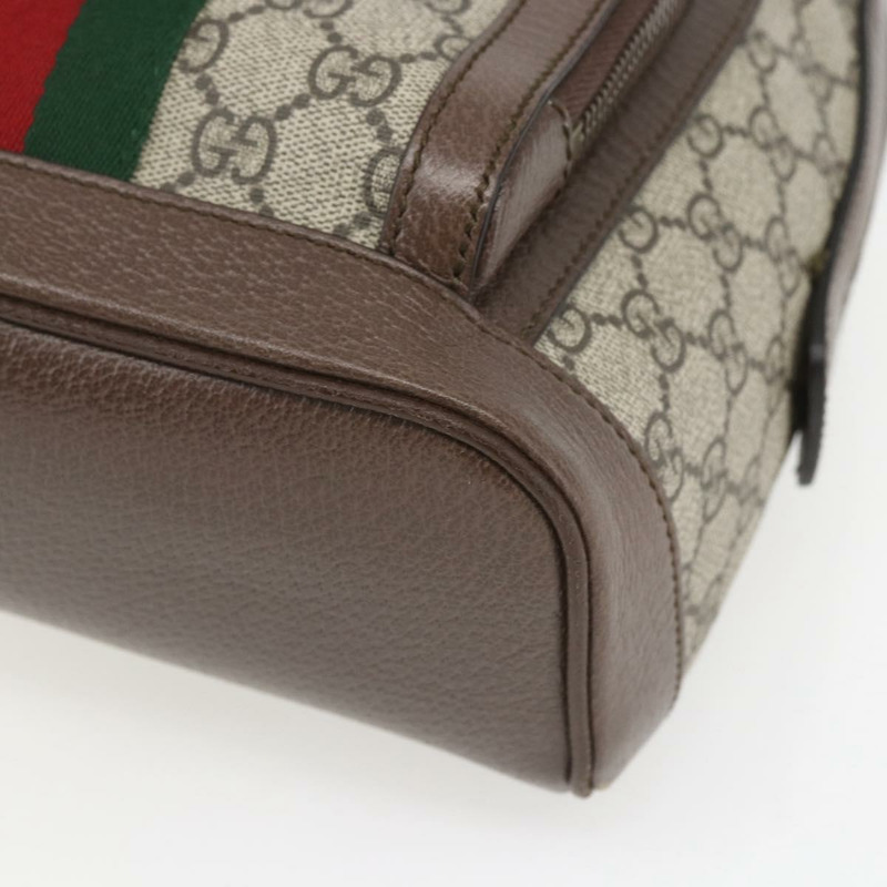 【日本直送】GUCCI GG Supreme GG Marmont Ophidia Web Sherry Line PVC 547965 Auth ka1641SAM-15