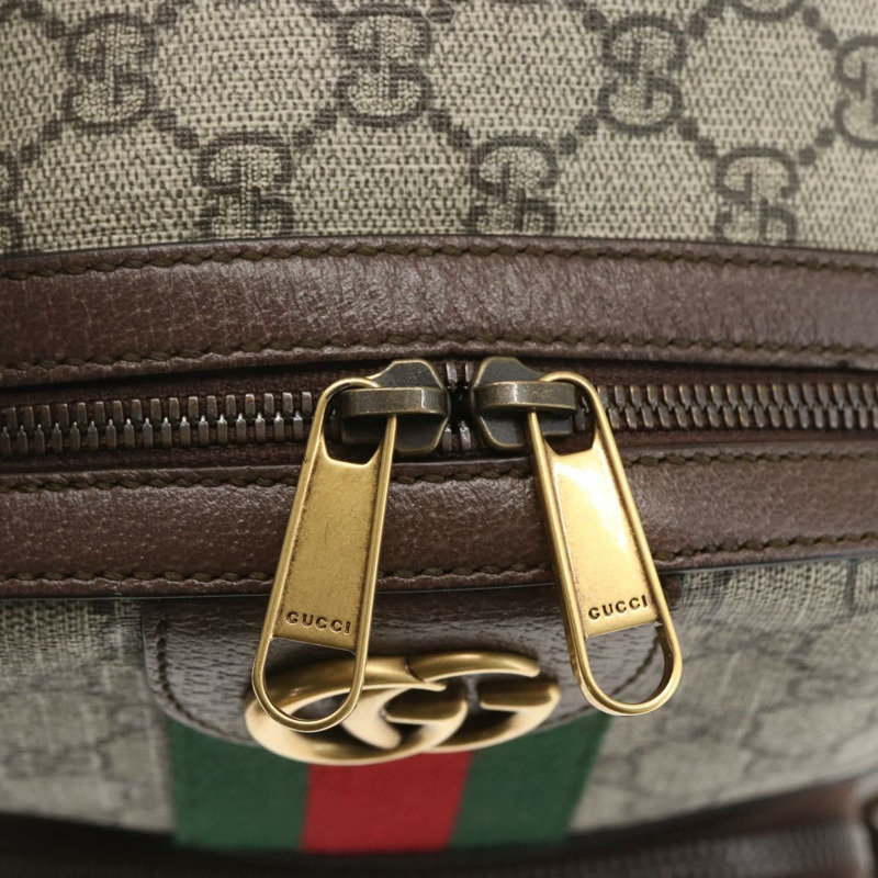 【日本直送】GUCCI GG Supreme GG Marmont Ophidia Web Sherry Line PVC 547965 Auth ka1641SAM-18