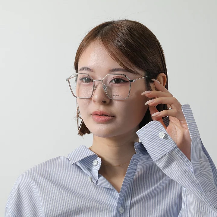 Balenciaga 巴黎世家 金屬框 平光眼鏡-2