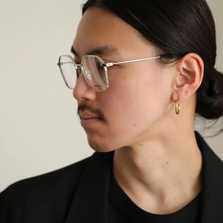 Balenciaga 巴黎世家 金屬框 平光眼鏡-3