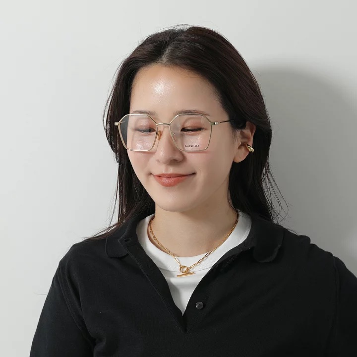 Balenciaga 巴黎世家 金屬框 平光眼鏡-4