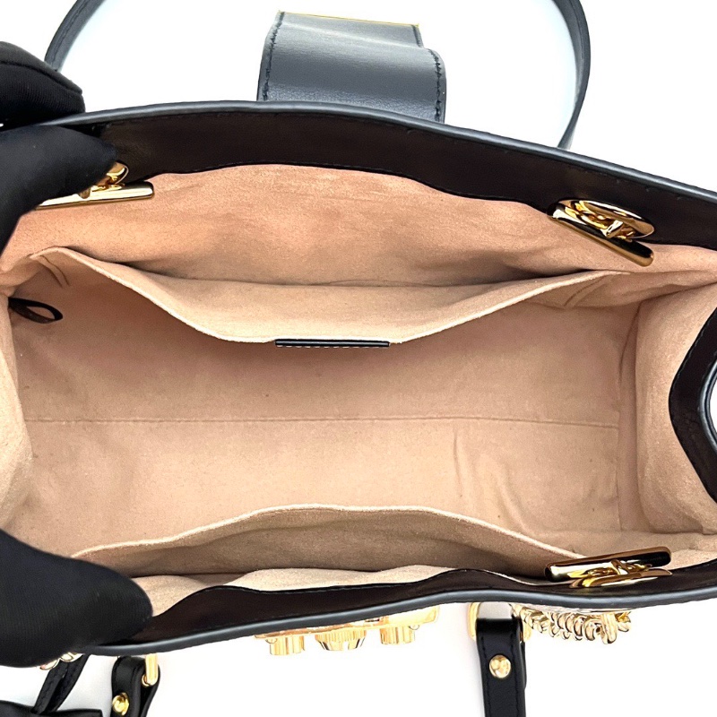 GUCCI 經典老花蜜蜂印花padlock肩背托特包26*17*11 98新配件塵袋-2