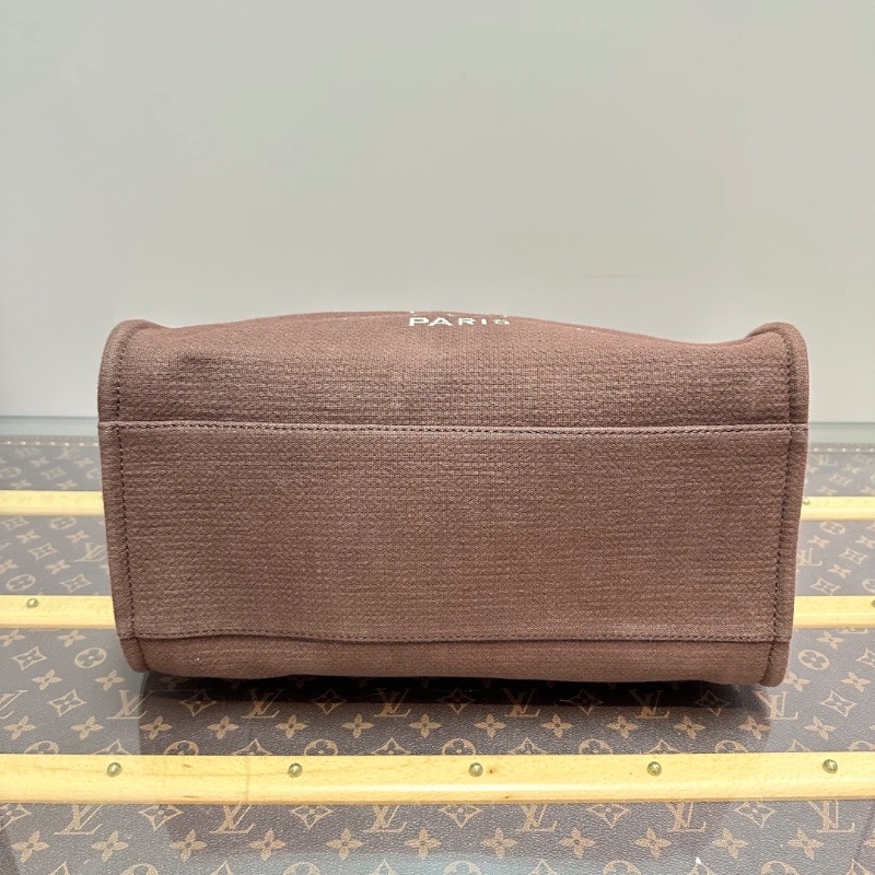 CHANEL 棕色皮穿鏈 大號子母托特肩背手提沙灘包 38.5*30.5*13 99新配件塵袋-4