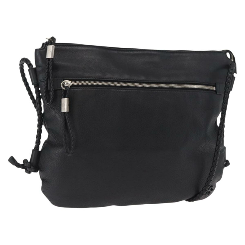 【日本直送】GUCCI 黑色銀色皮革單肩包 268244 正品 SW1920-0