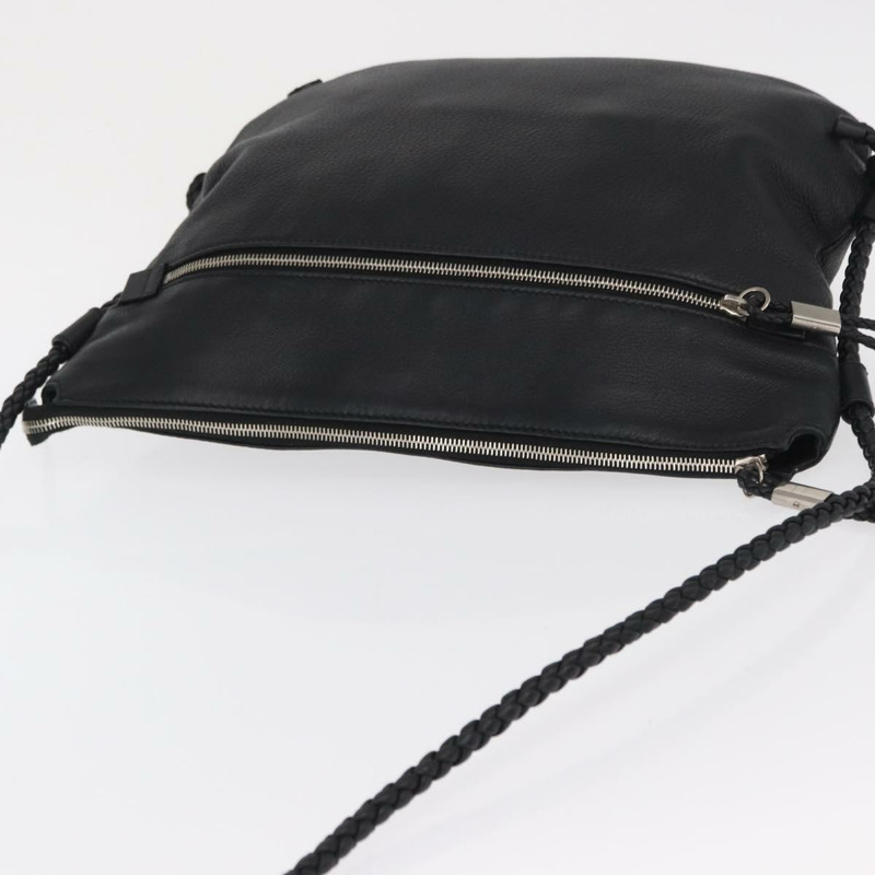 【日本直送】GUCCI 黑色銀色皮革單肩包 268244 正品 SW1920-5