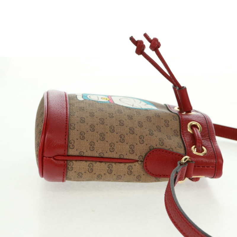 【日本直送】GUCCI Micro GG Supreme哆啦A夢聯名包 PVC 米色 647801 正品 166733SAM-4