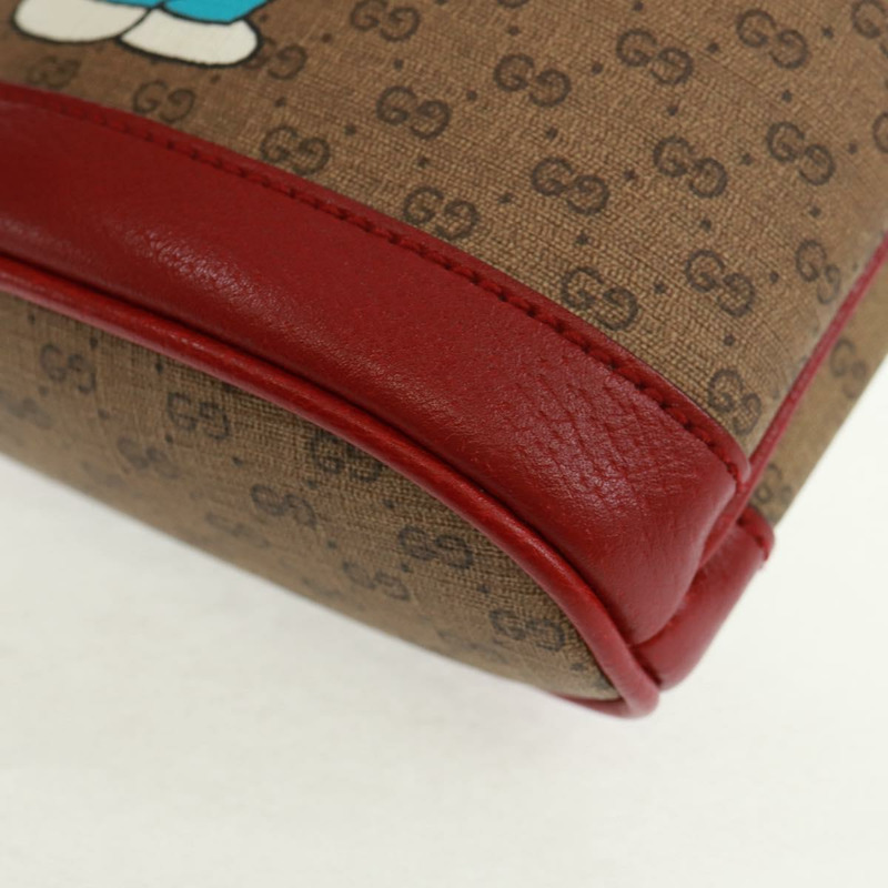 【日本直送】GUCCI Micro GG Supreme哆啦A夢聯名包 PVC 米色 647801 正品 166733SAM-15