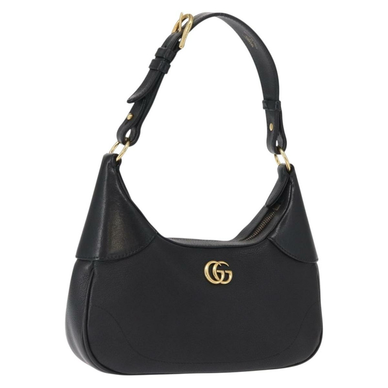 【日本直送】GUCCI 金色黑色皮革單肩包 731817 正品 ka1606SAM-0