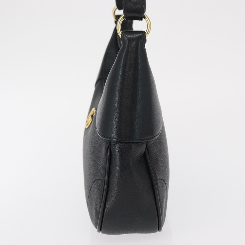 【日本直送】GUCCI 金色黑色皮革單肩包 731817 正品 ka1606SAM-2