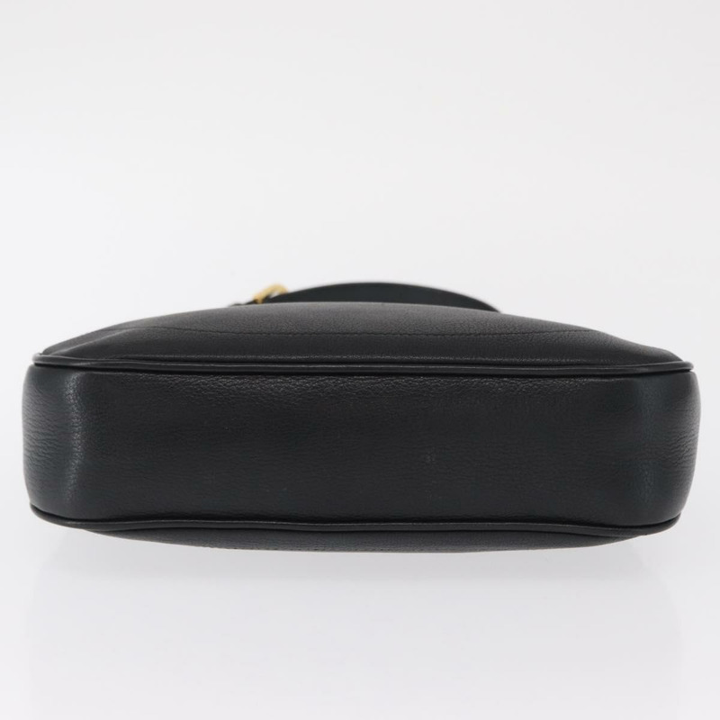 【日本直送】GUCCI 金色黑色皮革單肩包 731817 正品 ka1606SAM-4