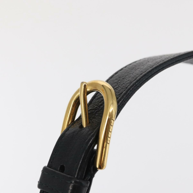 【日本直送】GUCCI 金色黑色皮革單肩包 731817 正品 ka1606SAM-8