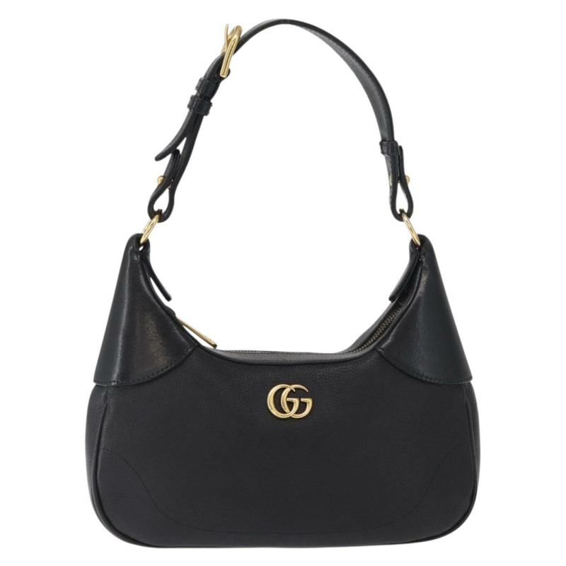 【日本直送】GUCCI 金色黑色皮革單肩包 731817 正品 ka1606SAM-12