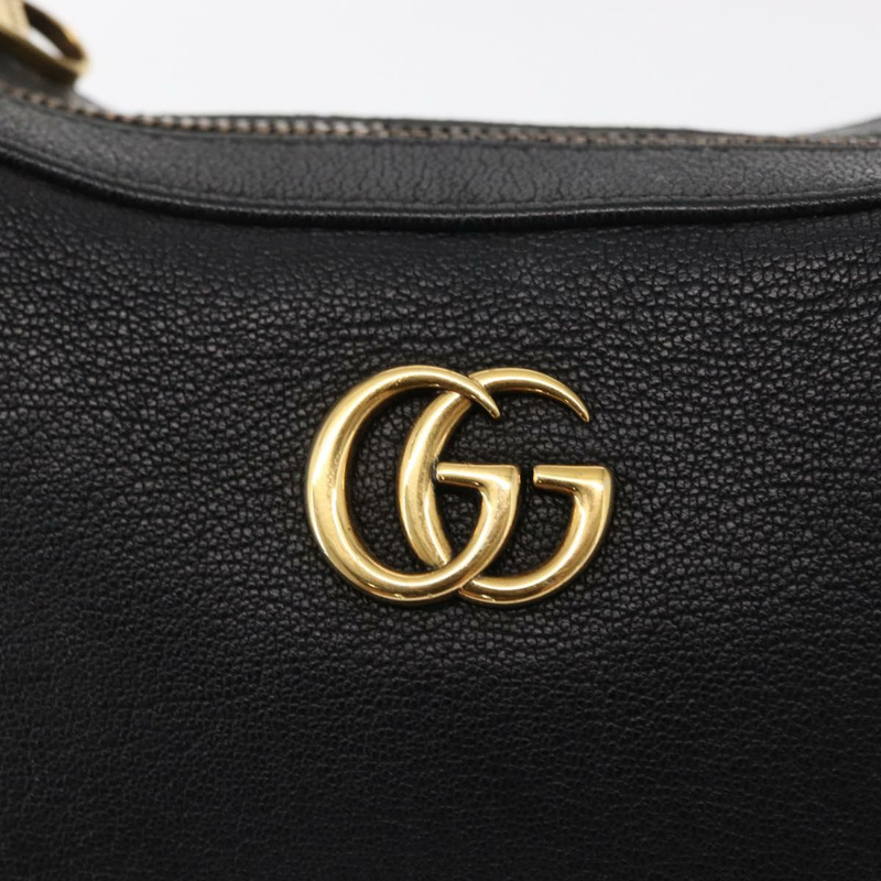 【日本直送】GUCCI 金色黑色皮革單肩包 731817 正品 ka1606SAM-18