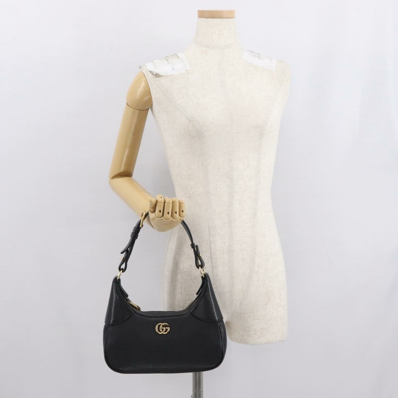【日本直送】GUCCI 金色黑色皮革單肩包 731817 正品 ka1606SAM-25